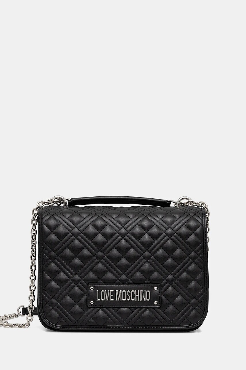 Kabelka Love Moschino čierna farba, JC4000PP1NLA000B