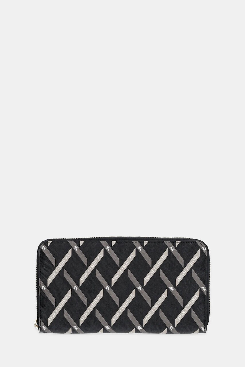 Peňaženka Armani Exchange dámska, čierna farba, XW000359 AF17155