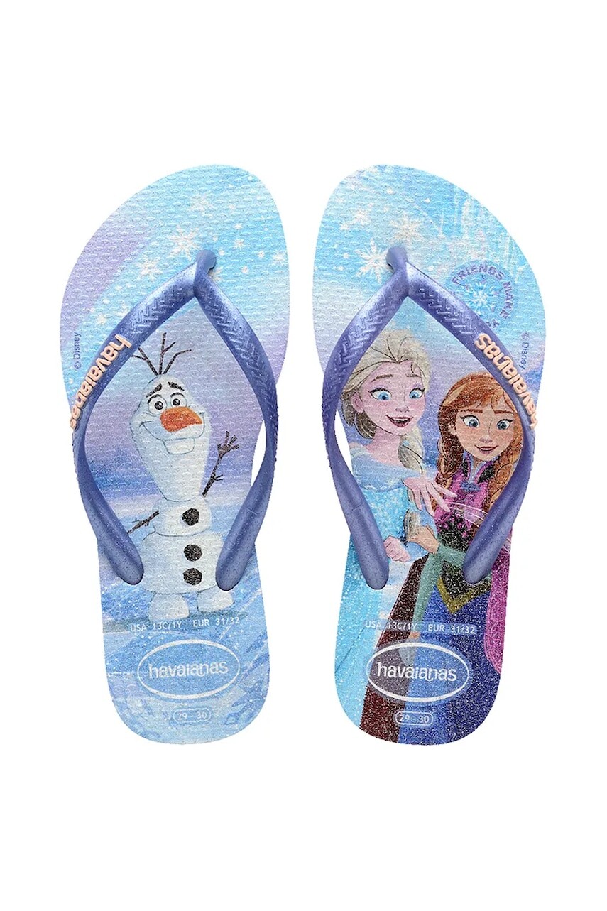 Detské žabky Havaianas SLIM PRINCESS oranžová farba