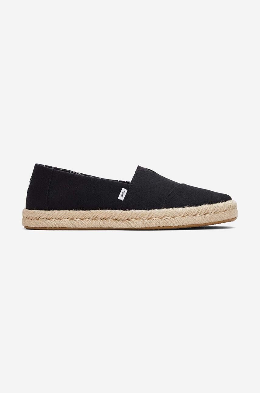 Espadrilky Toms Toms Alpargata Rope 2.0 10019875 BLACK čierna farba