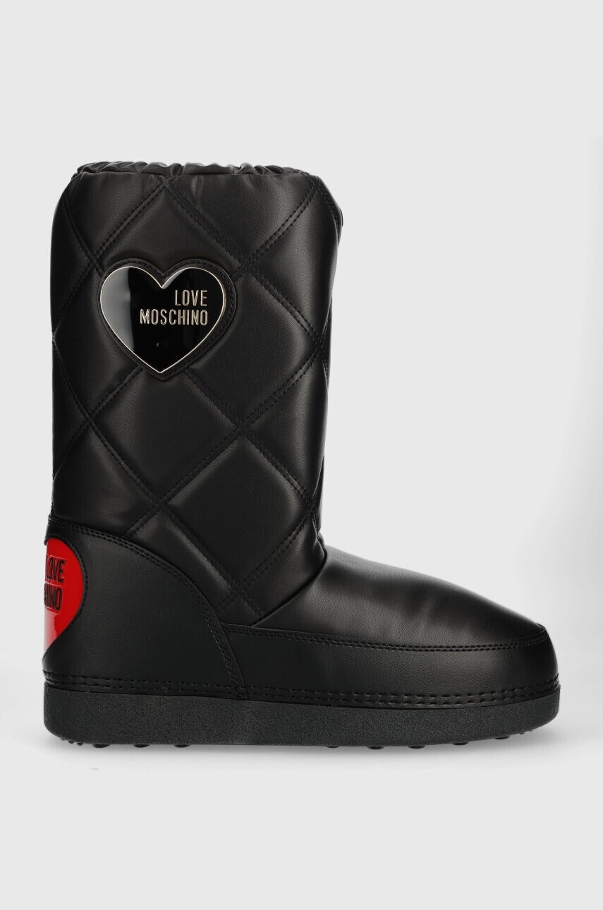 Snehule Love Moschino čierna farba, JA24172G1HIT7000