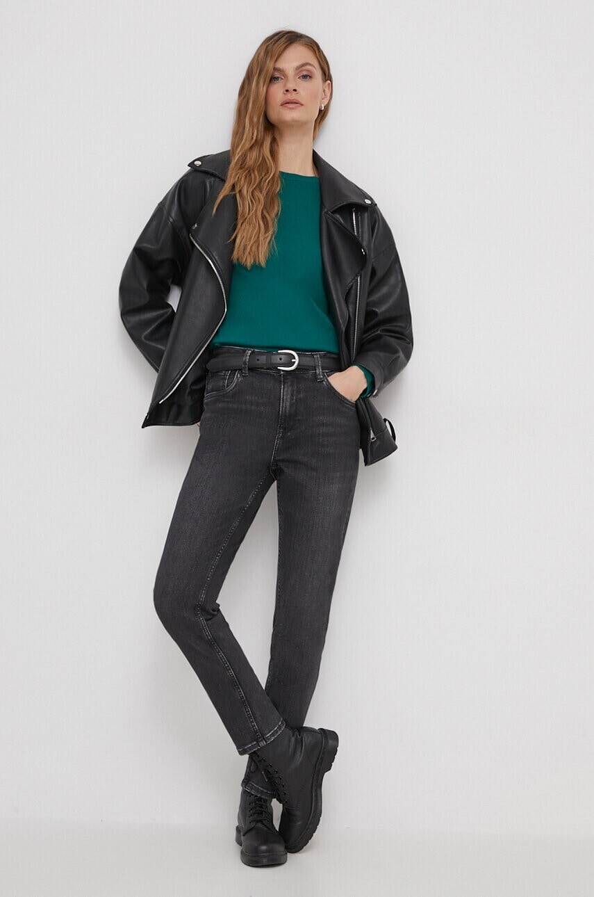 Rifle Pepe Jeans TAPERED JEANS HW dámske, vysoký pás, PL204591XW1