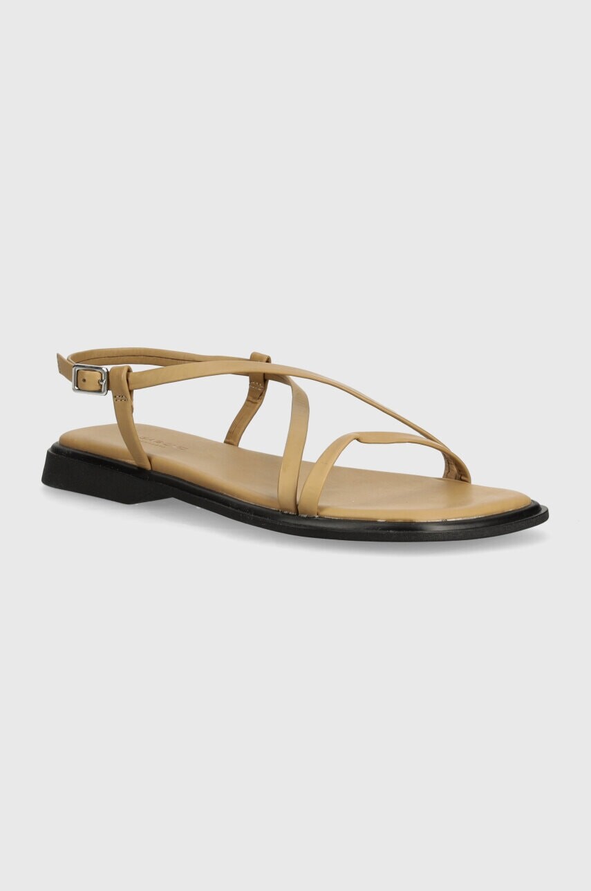 Kožené sandále Vagabond Shoemakers IZZY dámske, béžová farba, 5713-201-13