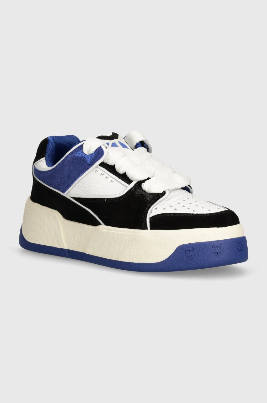 Kožené tenisky Naked Wolfe Kash Kash Nubuck Leather Blue