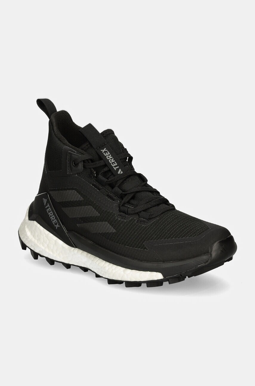 Topánky adidas TERREX Free Hiker 2 Gore-Tex dámske, čierna farba, jemne zateplené, IH0670
