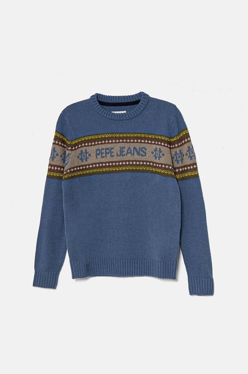 Detský sveter s prímesou vlny Pepe Jeans DEAN tenký, PB701227