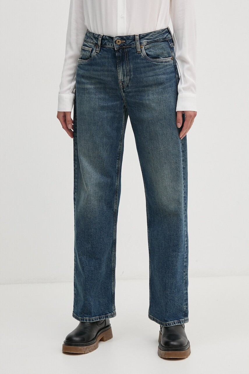 Rifle Pepe Jeans LOOSE ST JEANS HW dámske, vysoký pás, PL204699HW6