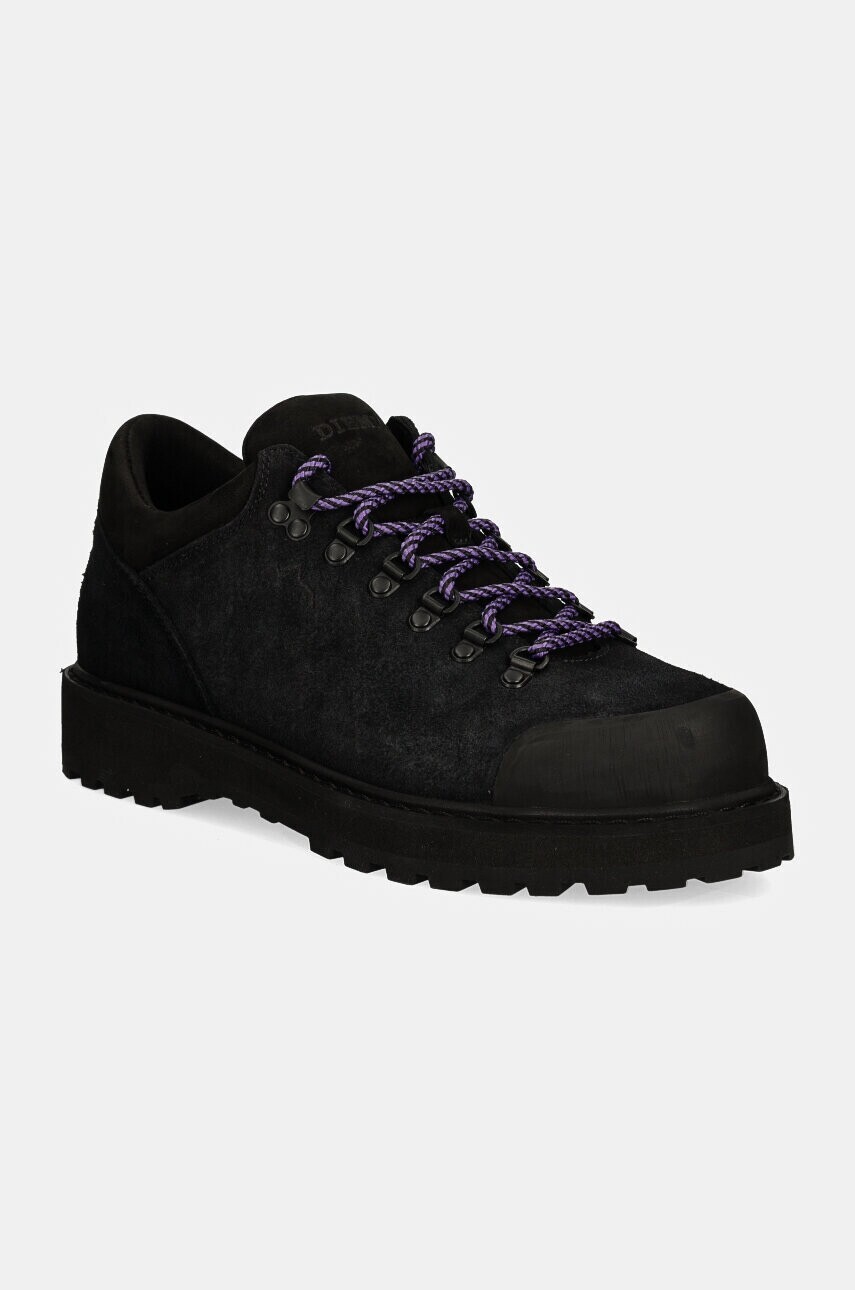 Semišové topánky Diemme Cornaro pánske, čierna farba, DI24FWCOM-F02S008BLK