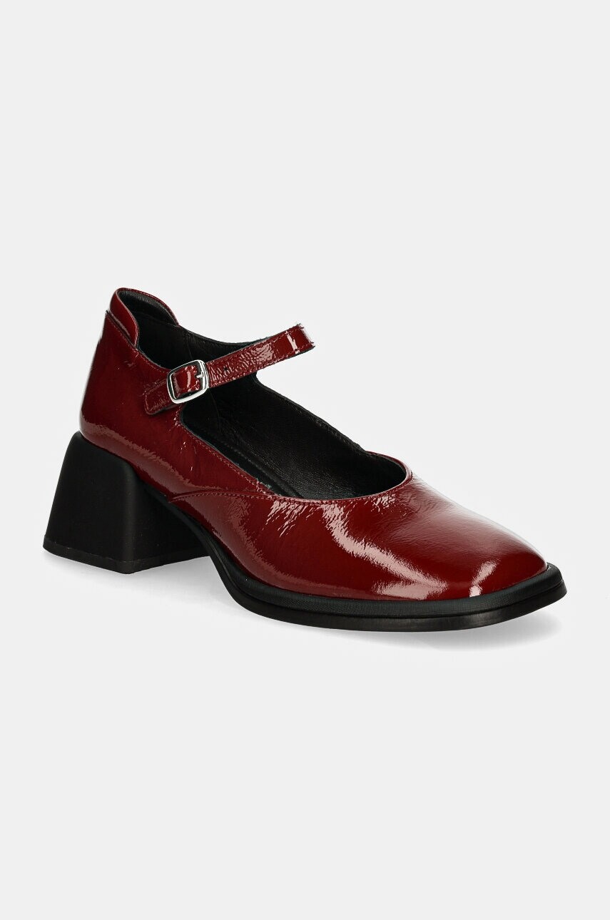 Kožené lodičky Vagabond Shoemakers ANSIE bordová farba, na podpätku, 5445-260-42