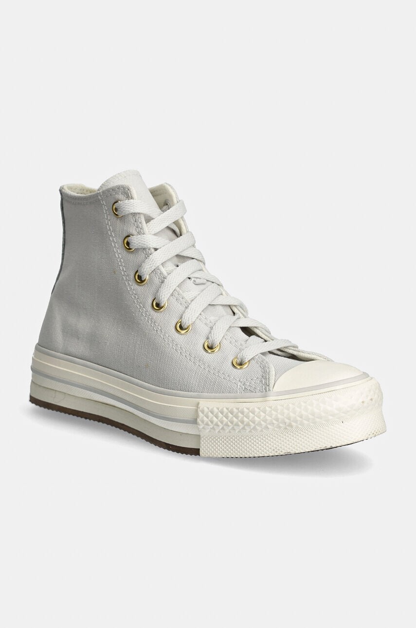 Detské tenisky Converse CHUCK TAYLOR ALL STAR EVA LIFT šedá farba, A10382C