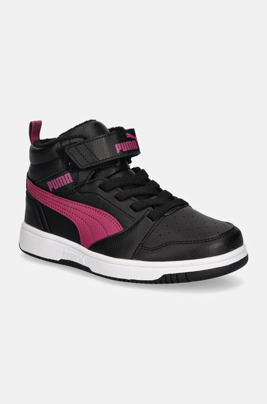 Detské tenisky Puma Rebound V6 Mid WTR AC+ PS čierna farba, 307979