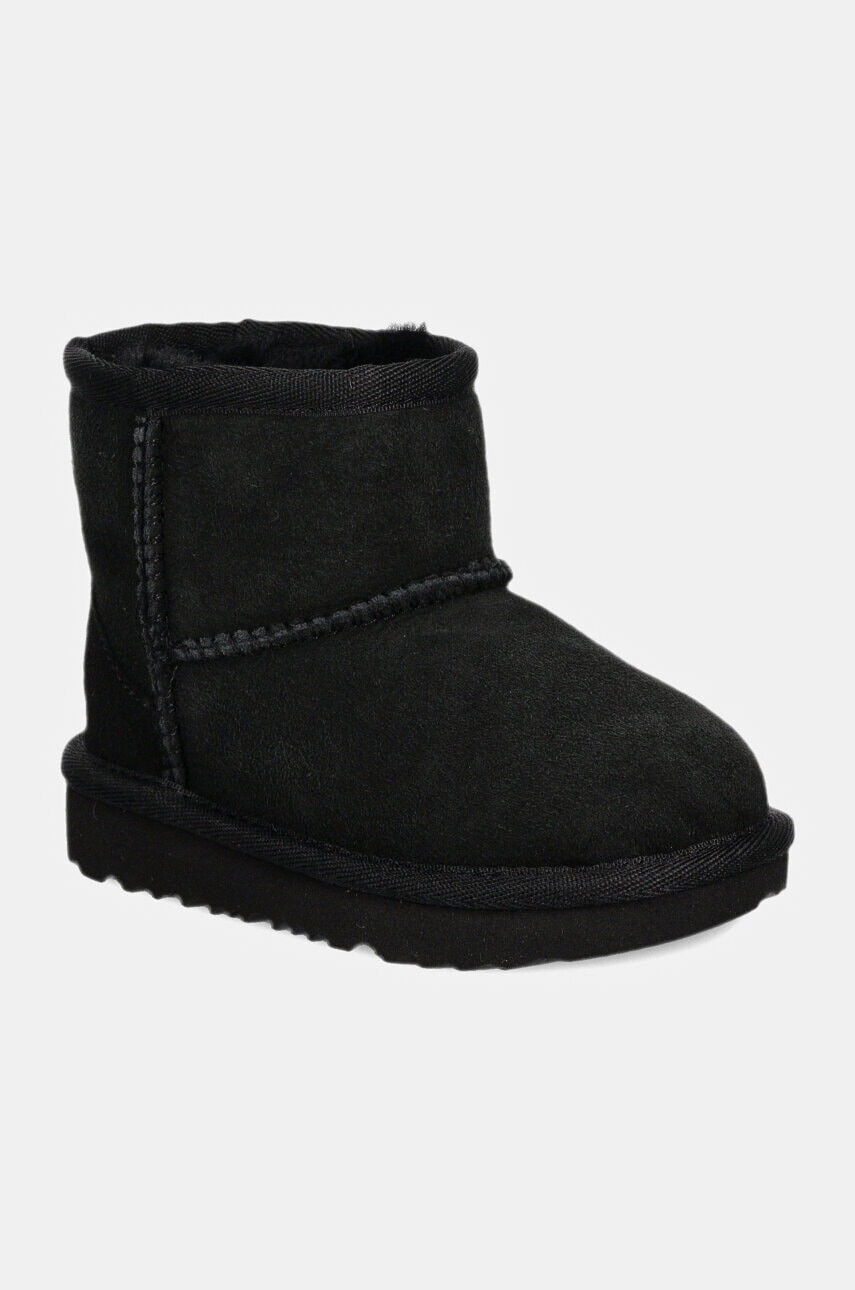 Detské semišové snehule UGG CLASSIC MINI II čierna farba, 1017715T