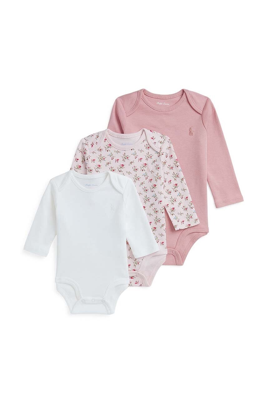 Bavlnené body pre bábätká Polo Ralph Lauren 3-pak 310952411001