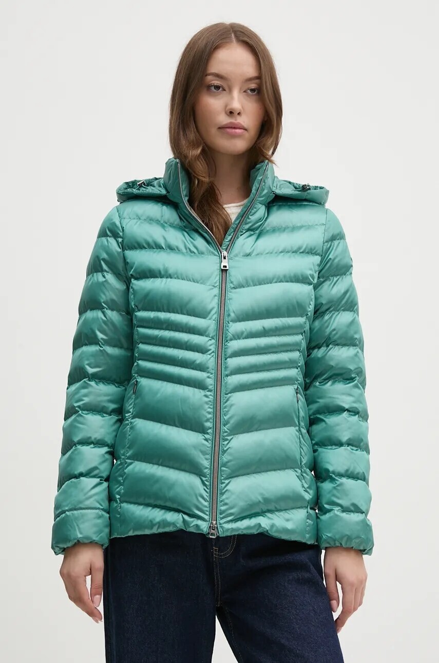 Bunda Geox dámska, zelená farba, zimná, W4628Z-T2843-F4622