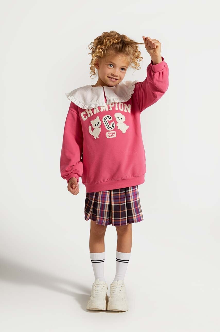 Dievčenská sukňa Coccodrillo fialová farba, mini, áčkový strih, ACADEMY GIRL KIDS