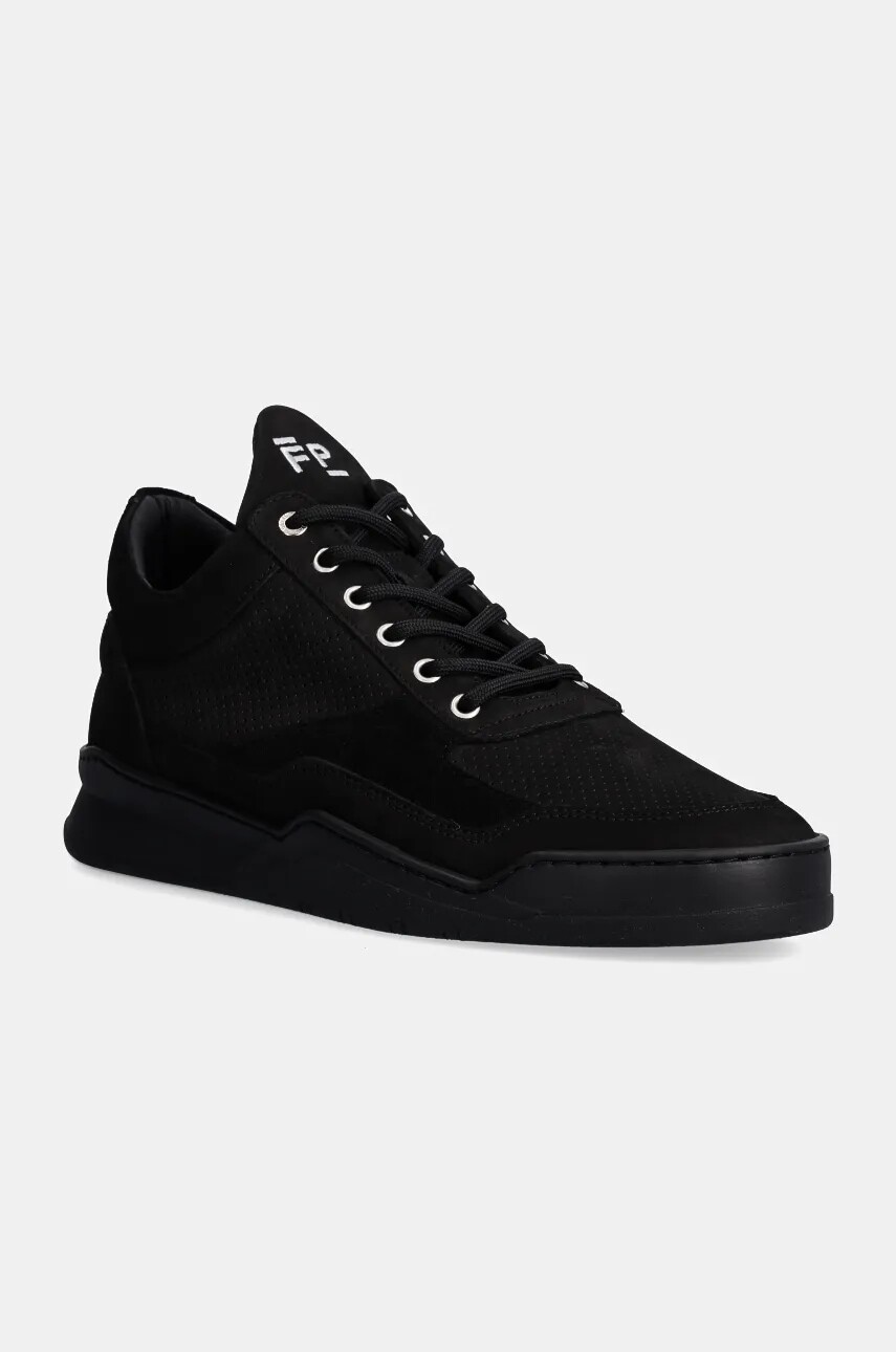 Semišové tenisky Filling Pieces Low Top čierna farba, 25255111847