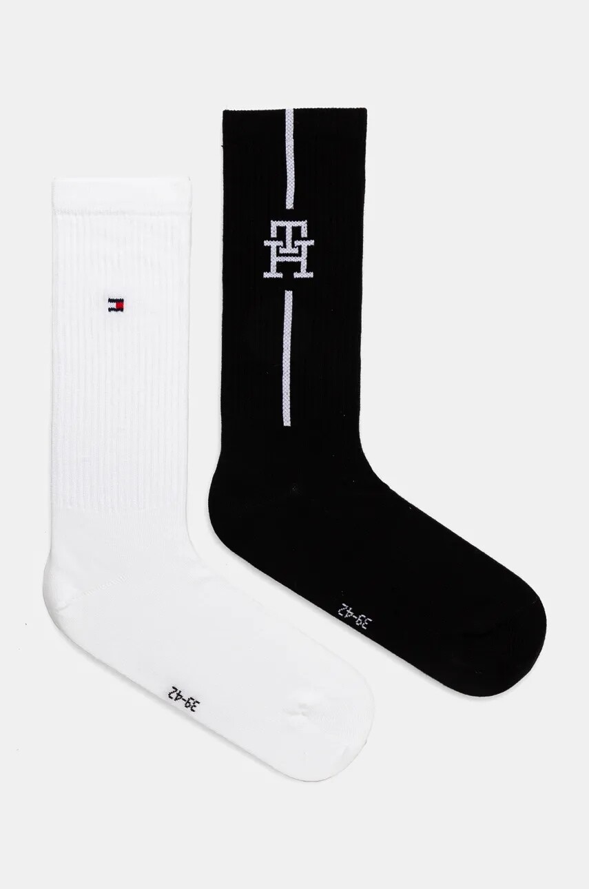 Ponožky Tommy Hilfiger 2-pak pánske, čierna farba, 701229850