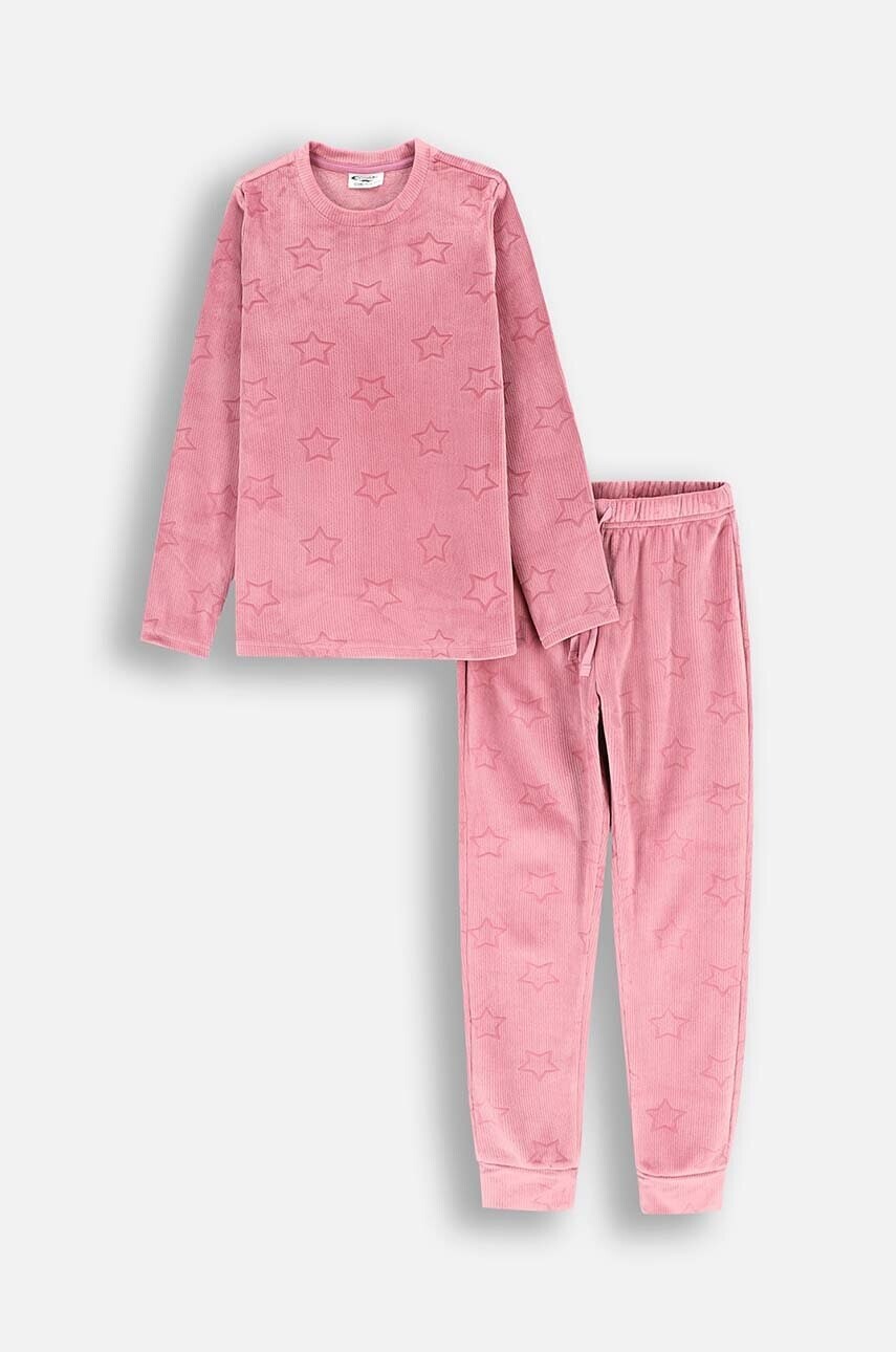 Detské pyžamo Coccodrillo fialová farba, PYJAMAS