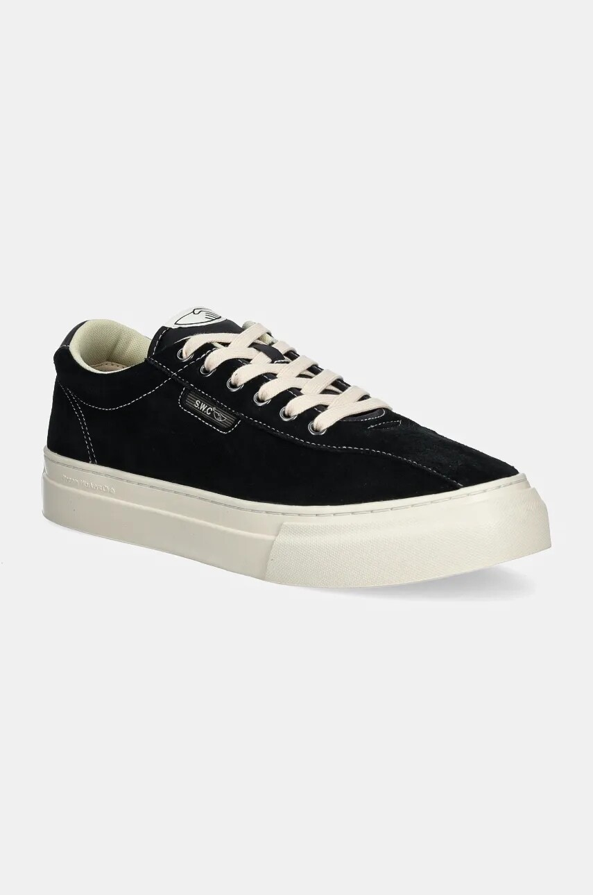 Tenisky Stepney Workers Club Dellow 02 Cup Suede čierna farba, YA21015