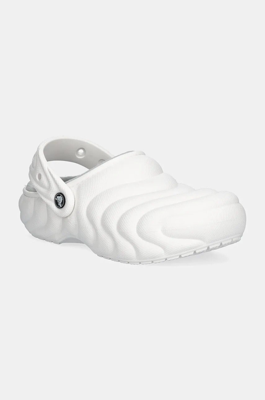 Šľapky Crocs Classic Lined Overpuff Clog dámske, biela farba, 210059