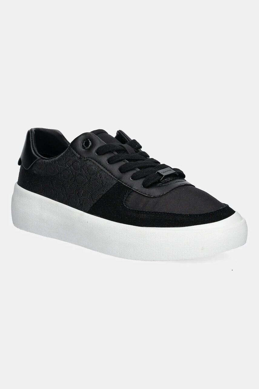 Tenisky Calvin Klein VULC LACE UP - MONO čierna farba, HW0HW02293