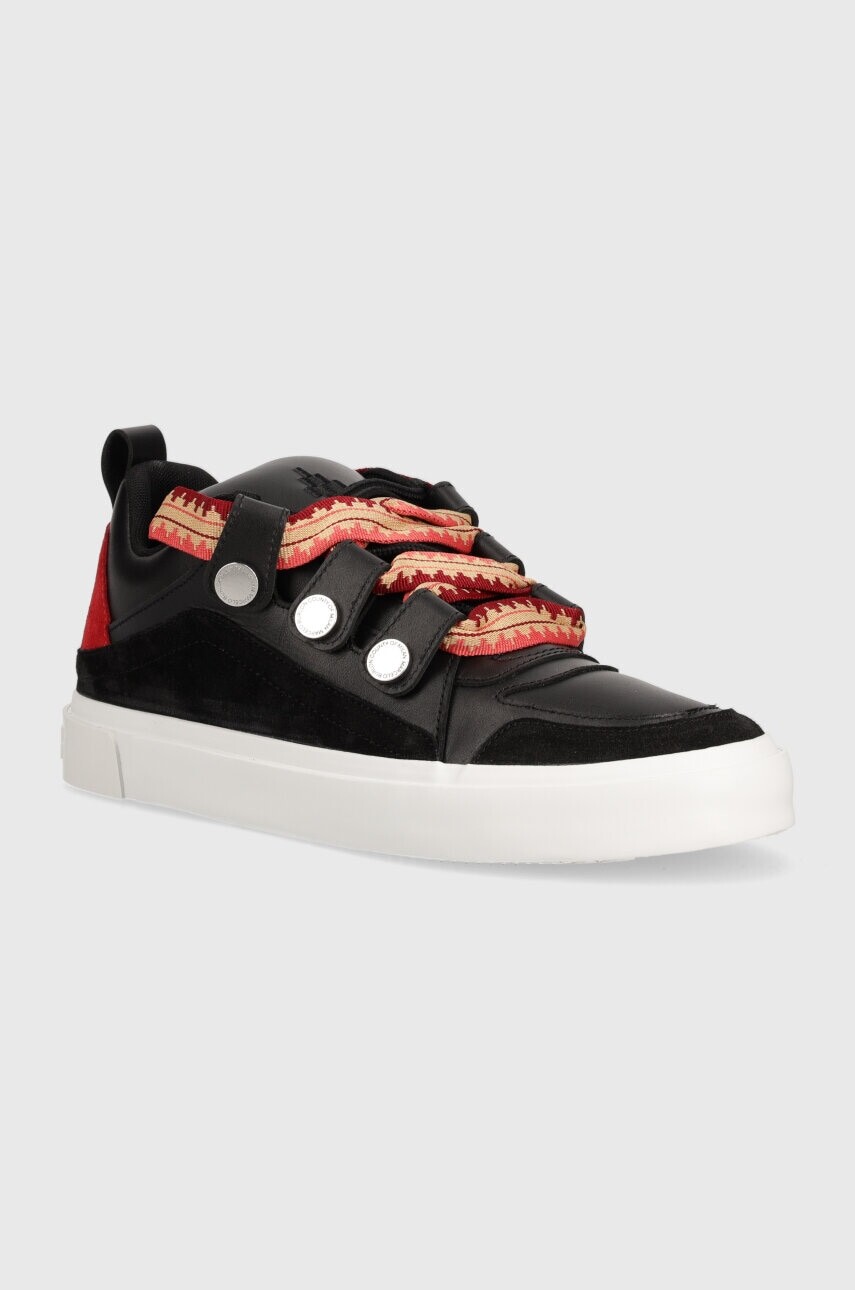 Kožené tenisky Marcelo Burlon Ticinella Sneaker čierna farba, CMIA097S24LEA0011028