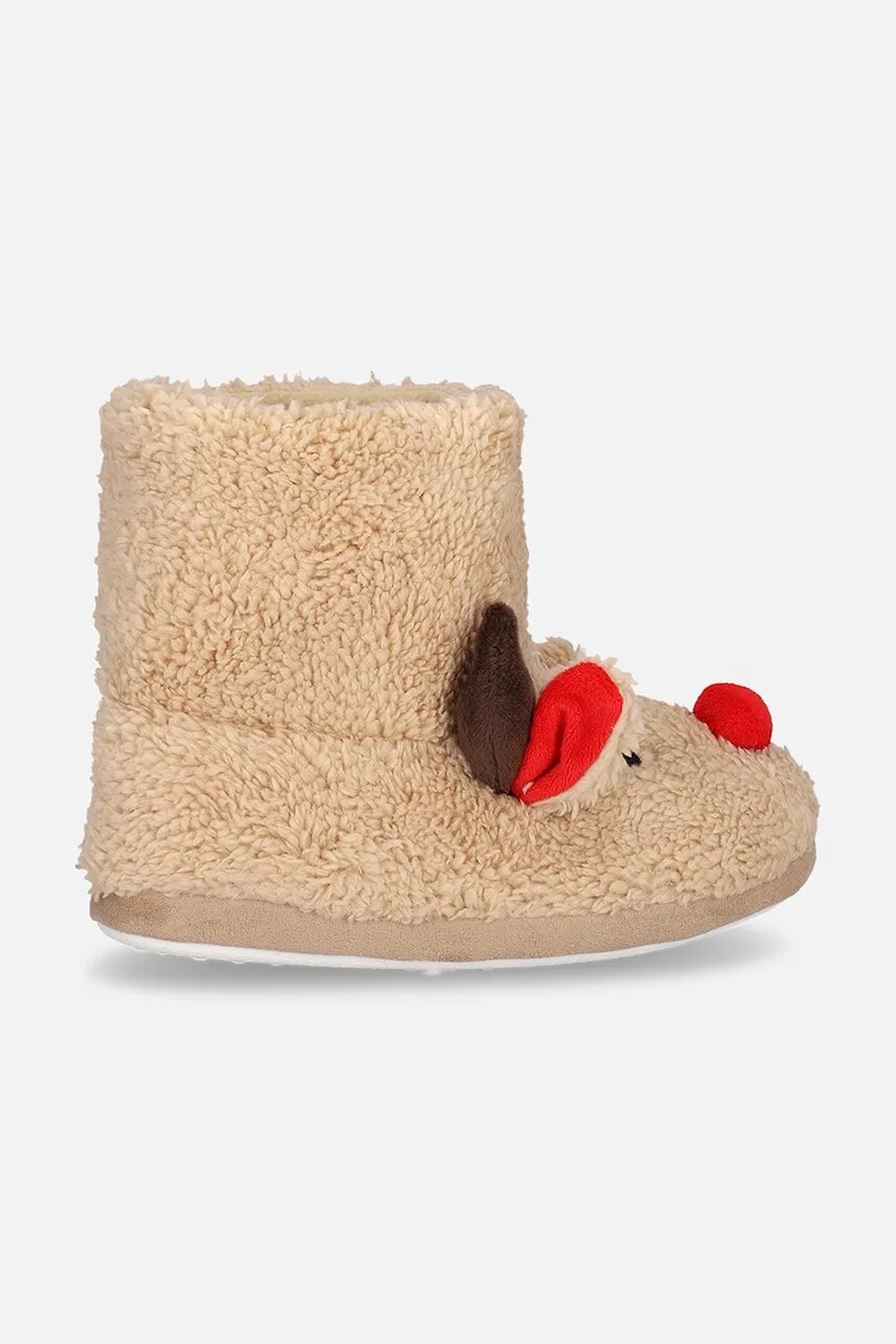 Detské papuče Coccodrillo béžová farba, SHOES UNISEX