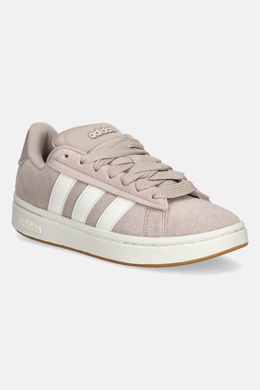 Semišové tenisky adidas Grand Court Alpha 00S ružová farba, JI1719