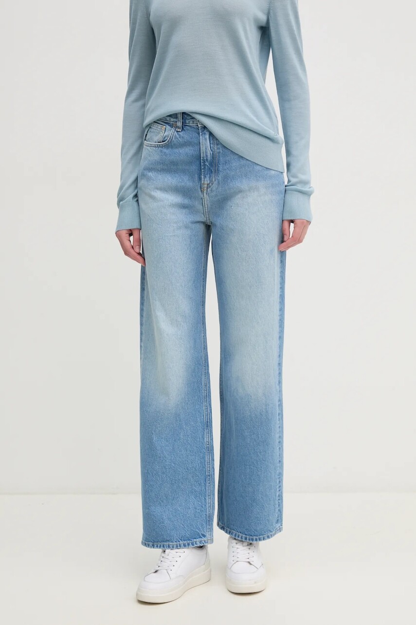Rifle Pepe Jeans STRAIGHT JEANS UHW LEXA dámske, vysoký pás, PL204731MS7