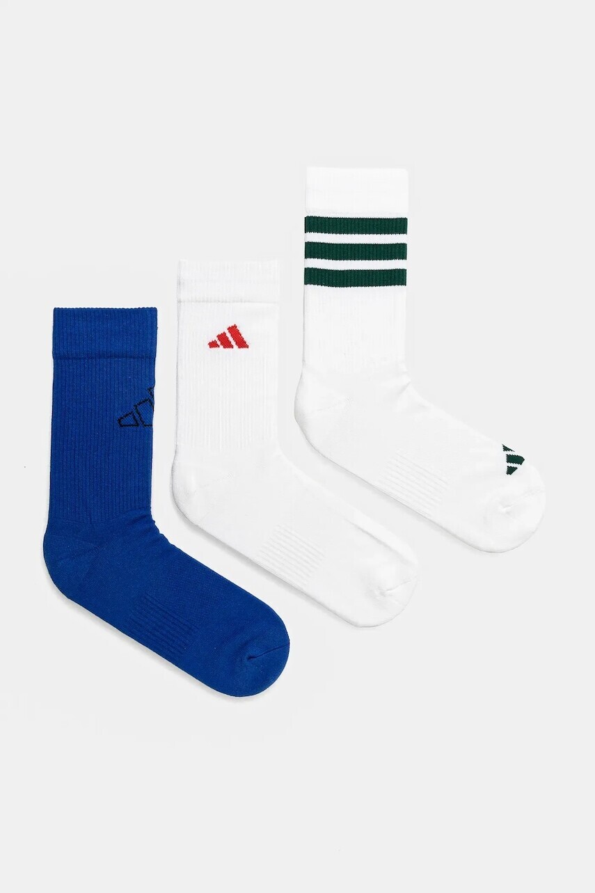 Ponožky adidas LOGO PACK 3PP 3-pak biela farba, JD5831