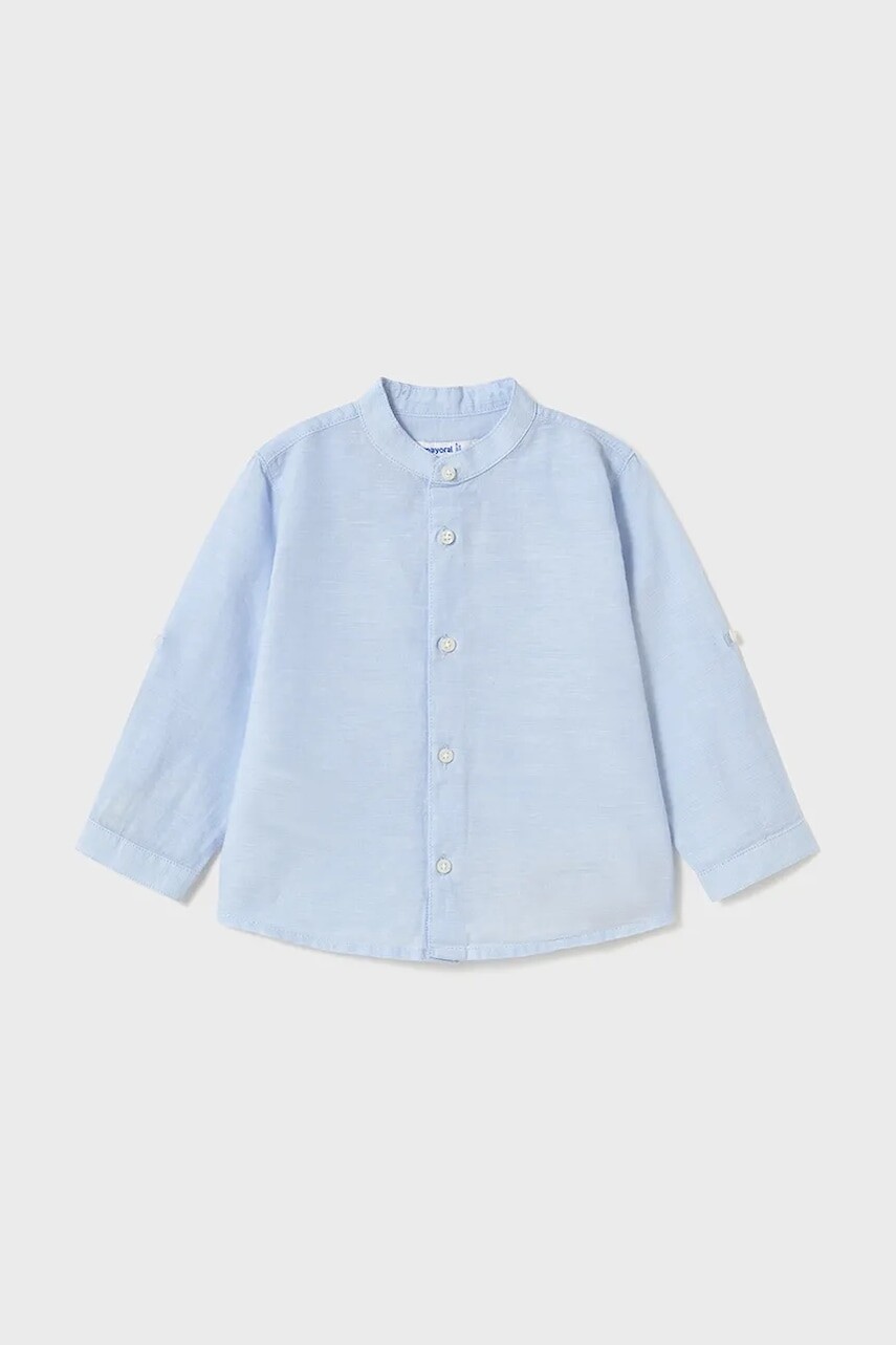 Detská košeľa s prímesou ľanu Mayoral 1115