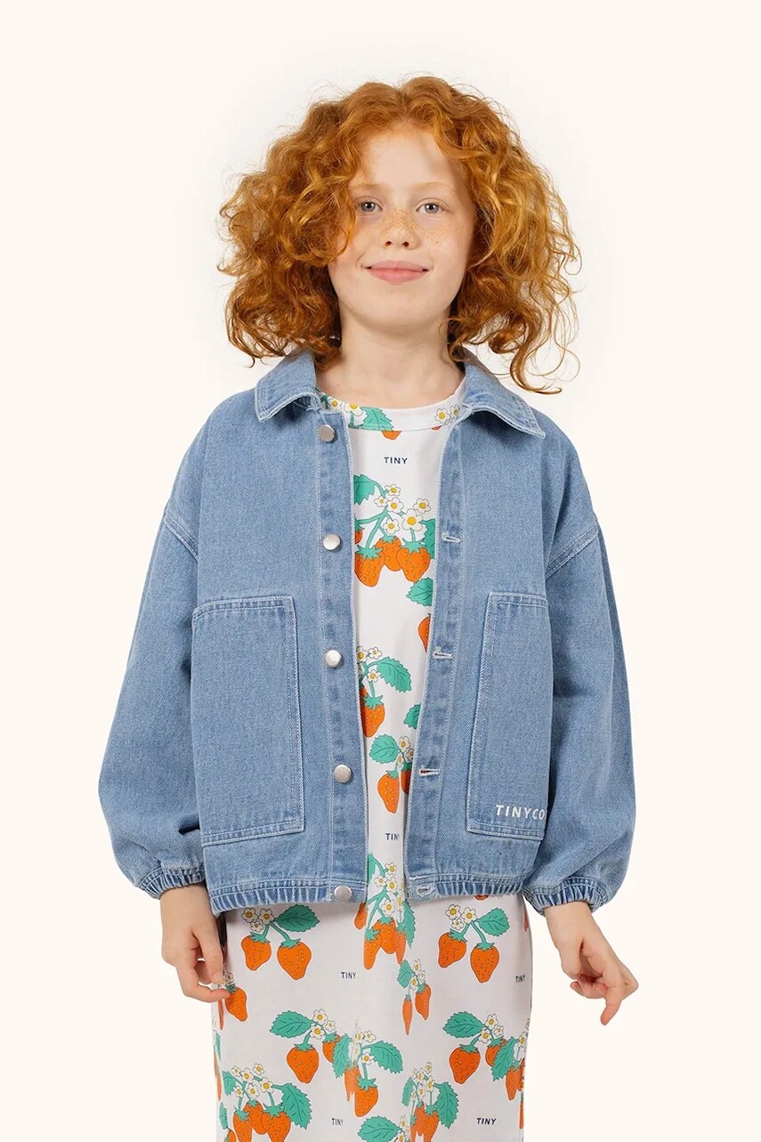 Detská rifľová bunda Tinycottons GRAPHIC DENIM JACKET SS25-241