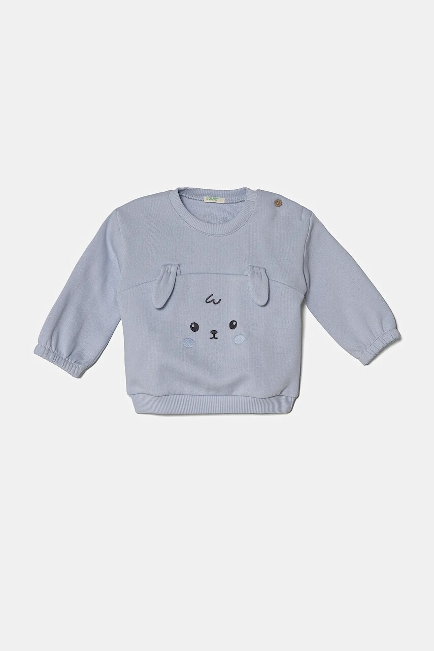 Mikina pre bábätká United Colors of Benetton s nášivkou, 3J70A1061