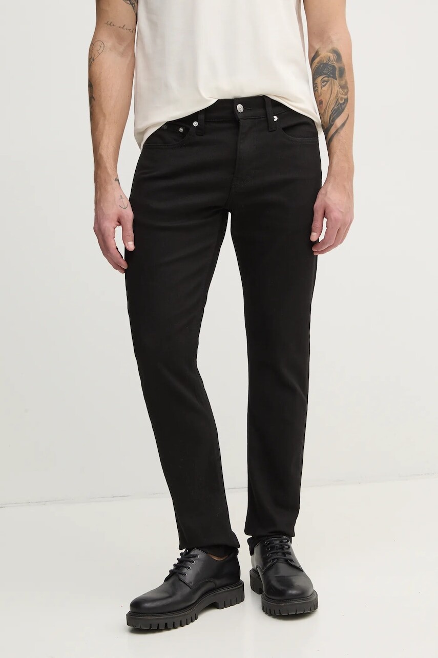 Rifle Calvin Klein Jeans pánske, čierna farba, J30J326521