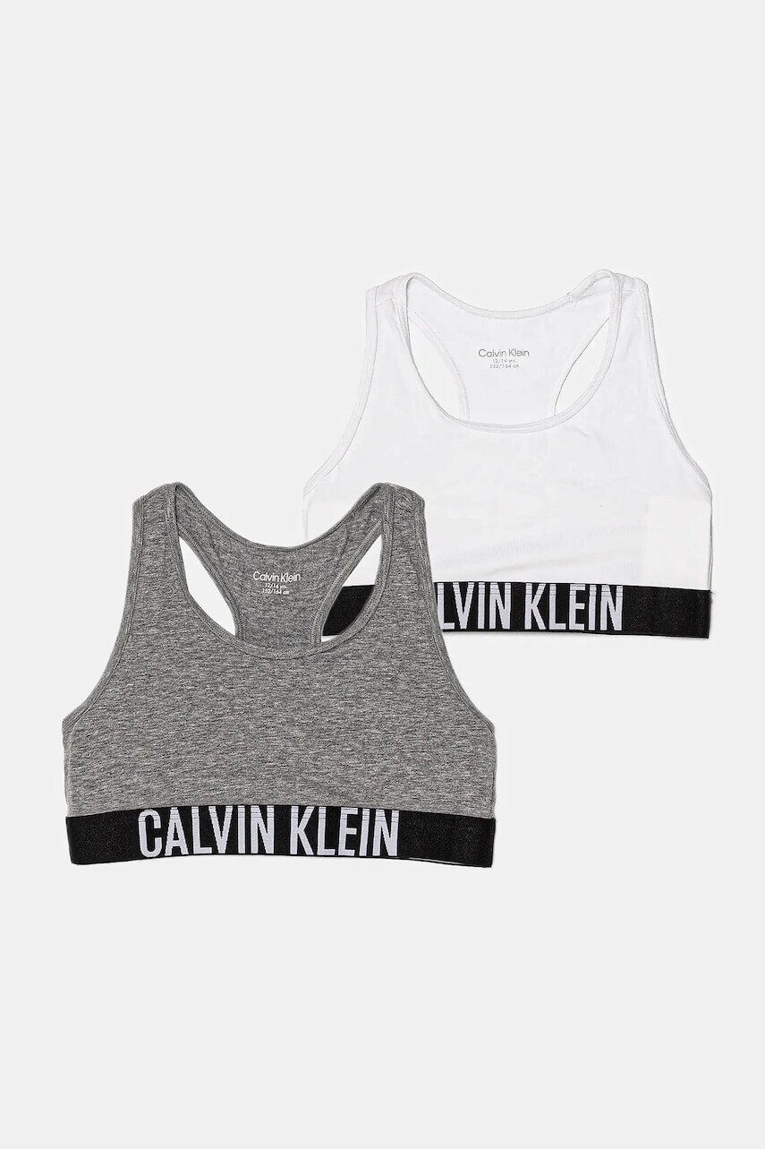 Detská športová podprsenka Calvin Klein Underwear 2-pak biela farba, G80G800744