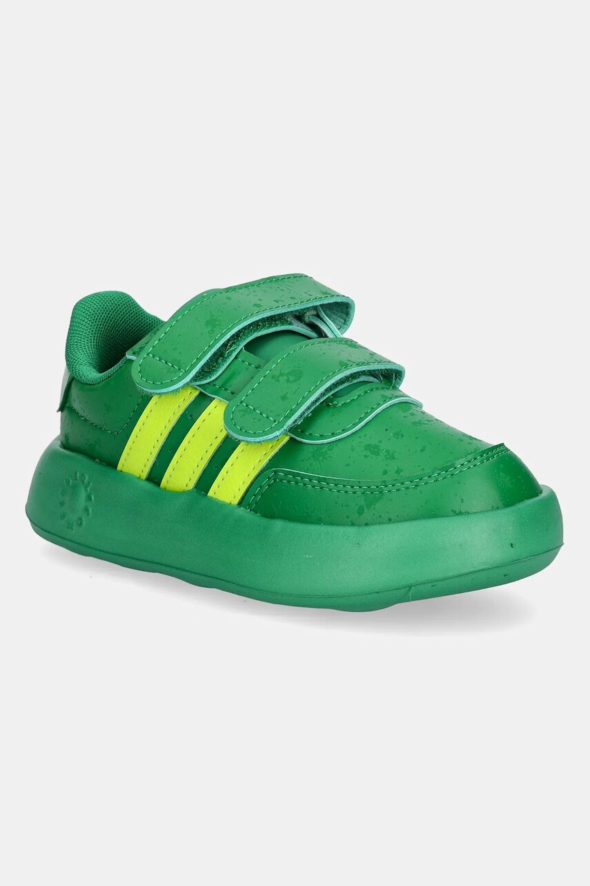 Detské tenisky adidas BREAKNET Monsters inc zelená farba, JH9234