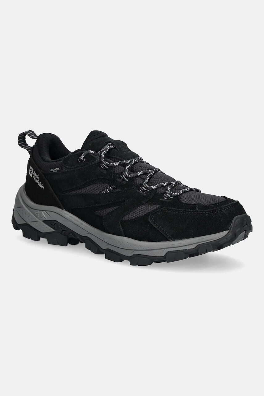 Topánky Jack Wolfskin Vojo Tour Texapore Low pánske, čierna farba, A62070