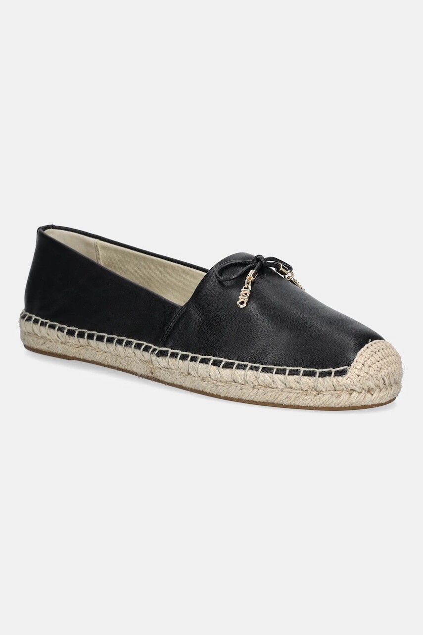 Kožené espadrilky MICHAEL Michael Kors Nori čierna farba, 40R4NRFP1L.001
