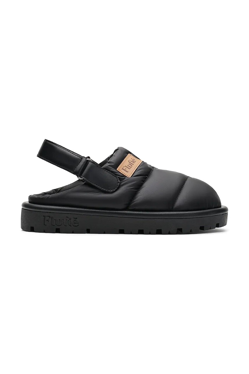 Papuče Flufie Jet Black čierna farba, CLG5002