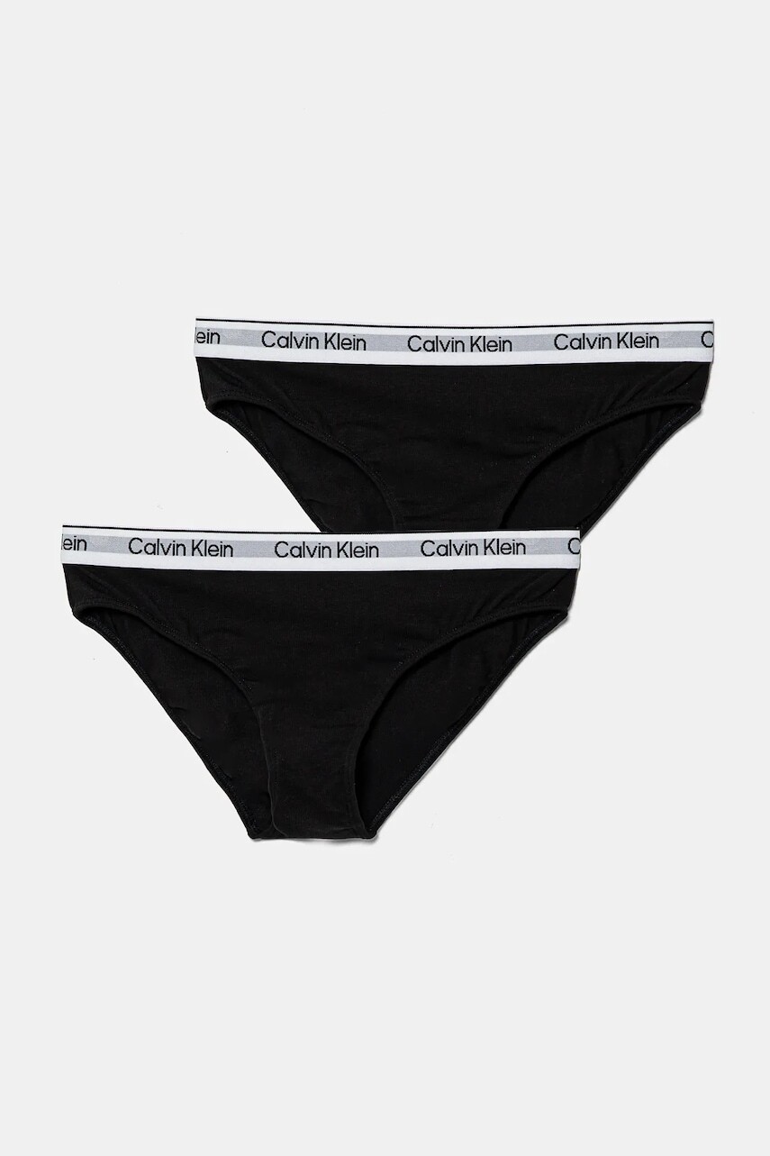 Detské nohavičky Calvin Klein Underwear 2-pak čierna farba, G80G800726