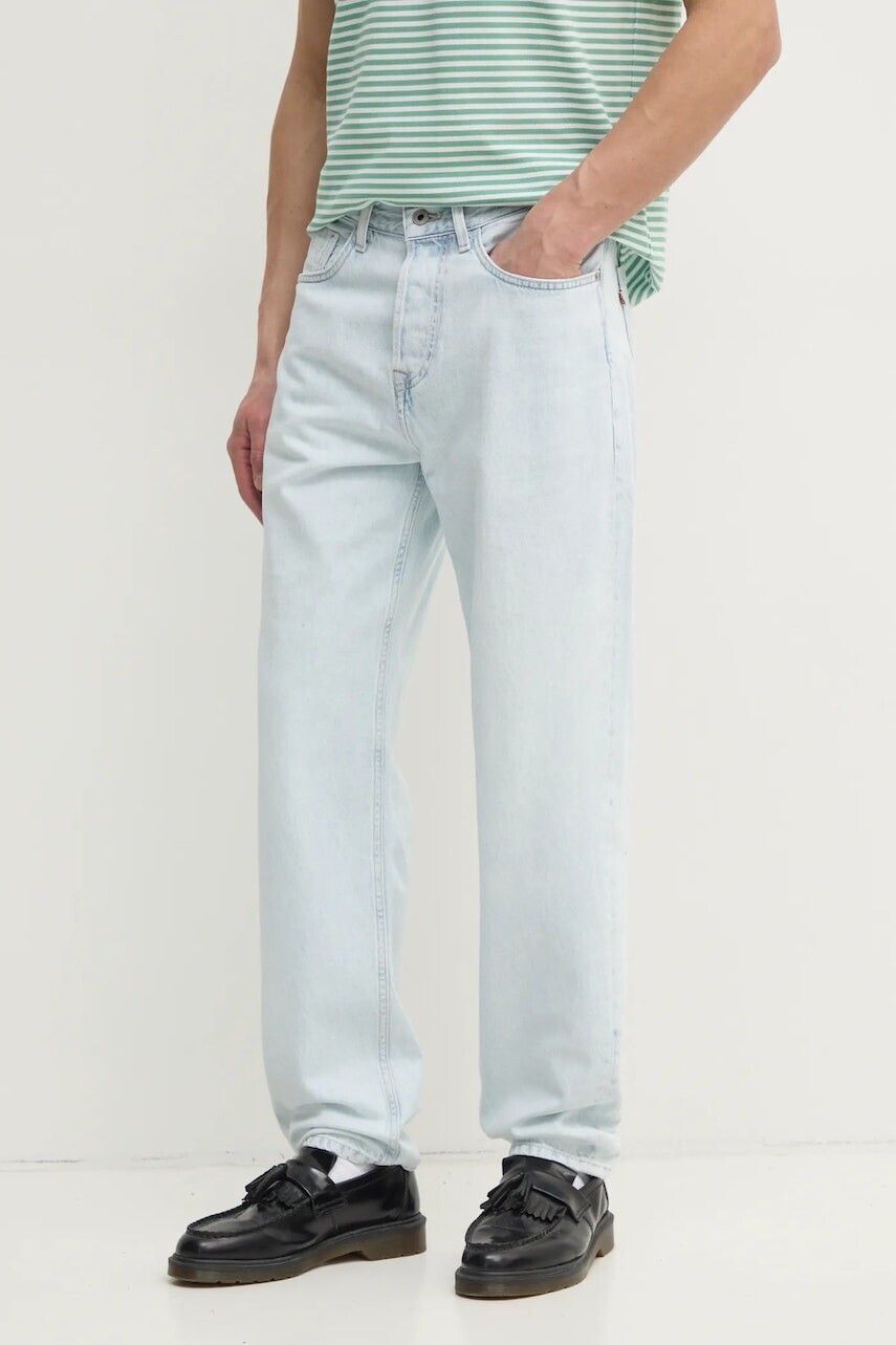 Rifle Pepe Jeans LOOSE JEANS INFUSED WHITE pánske, PM2082112