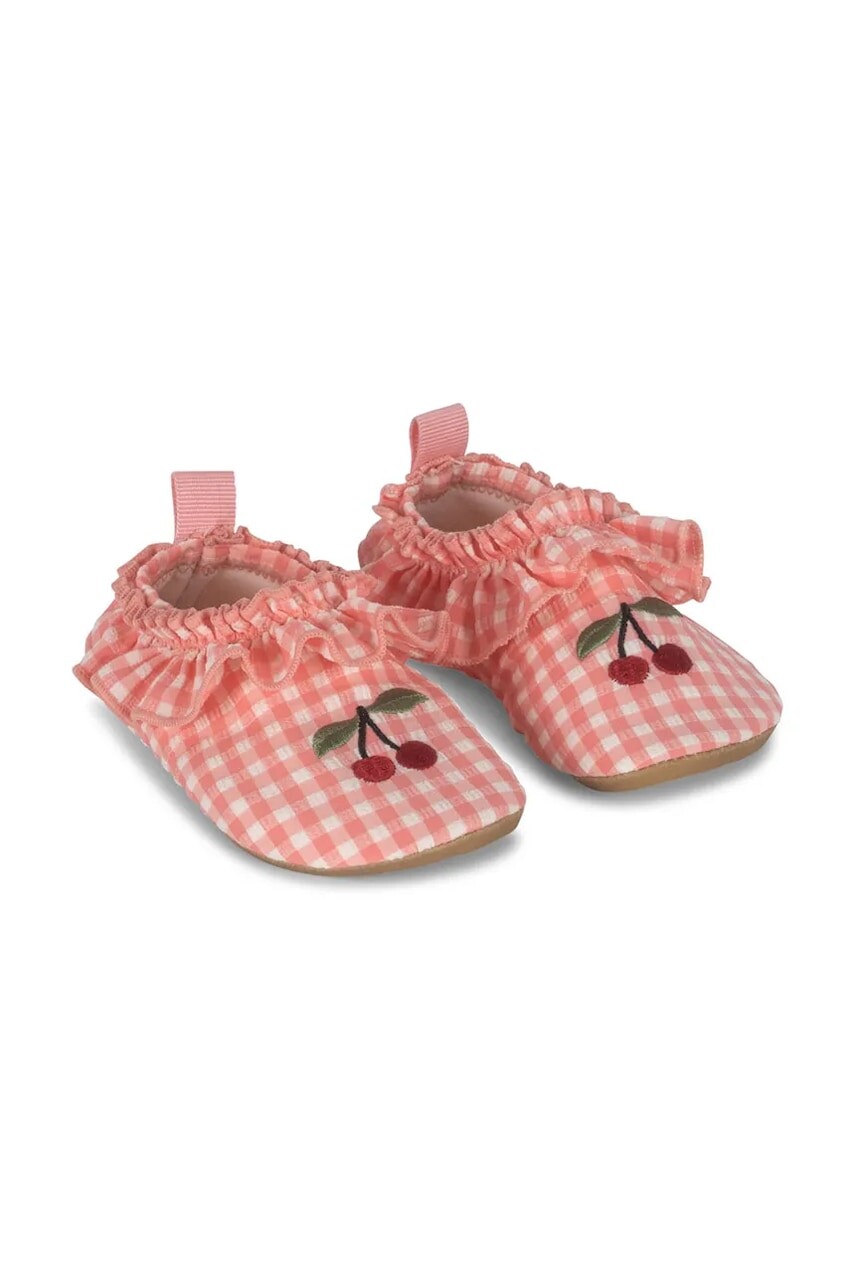 Detské topánky do vody Konges Sløjd SOLINE SWIM SHOES ružová farba, KS102496