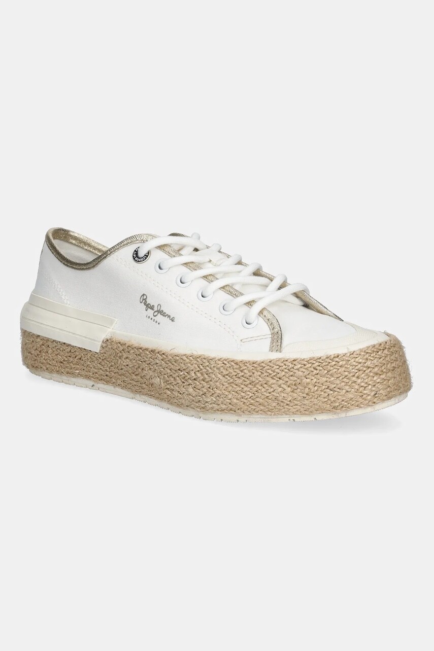 Tenisky Pepe Jeans SAMOI MIX biela farba, PLS31595