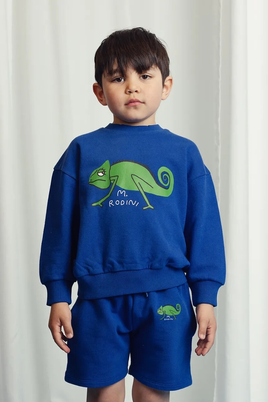 Detská bavlnená mikina Mini Rodini Lizard s potlačou, 2522016660