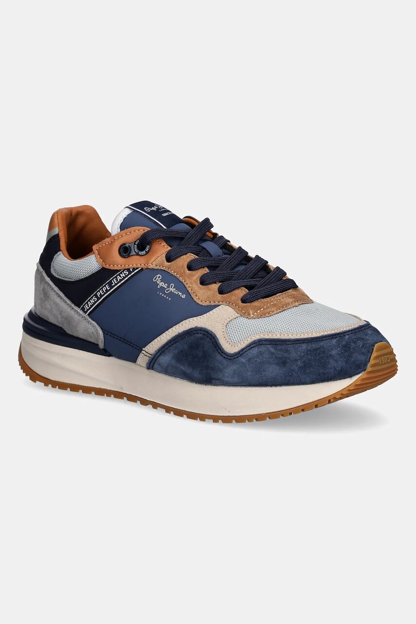 Tenisky Pepe Jeans BUSTER PRO COMBI M pánske, tmavomodrá farba, PMS60041