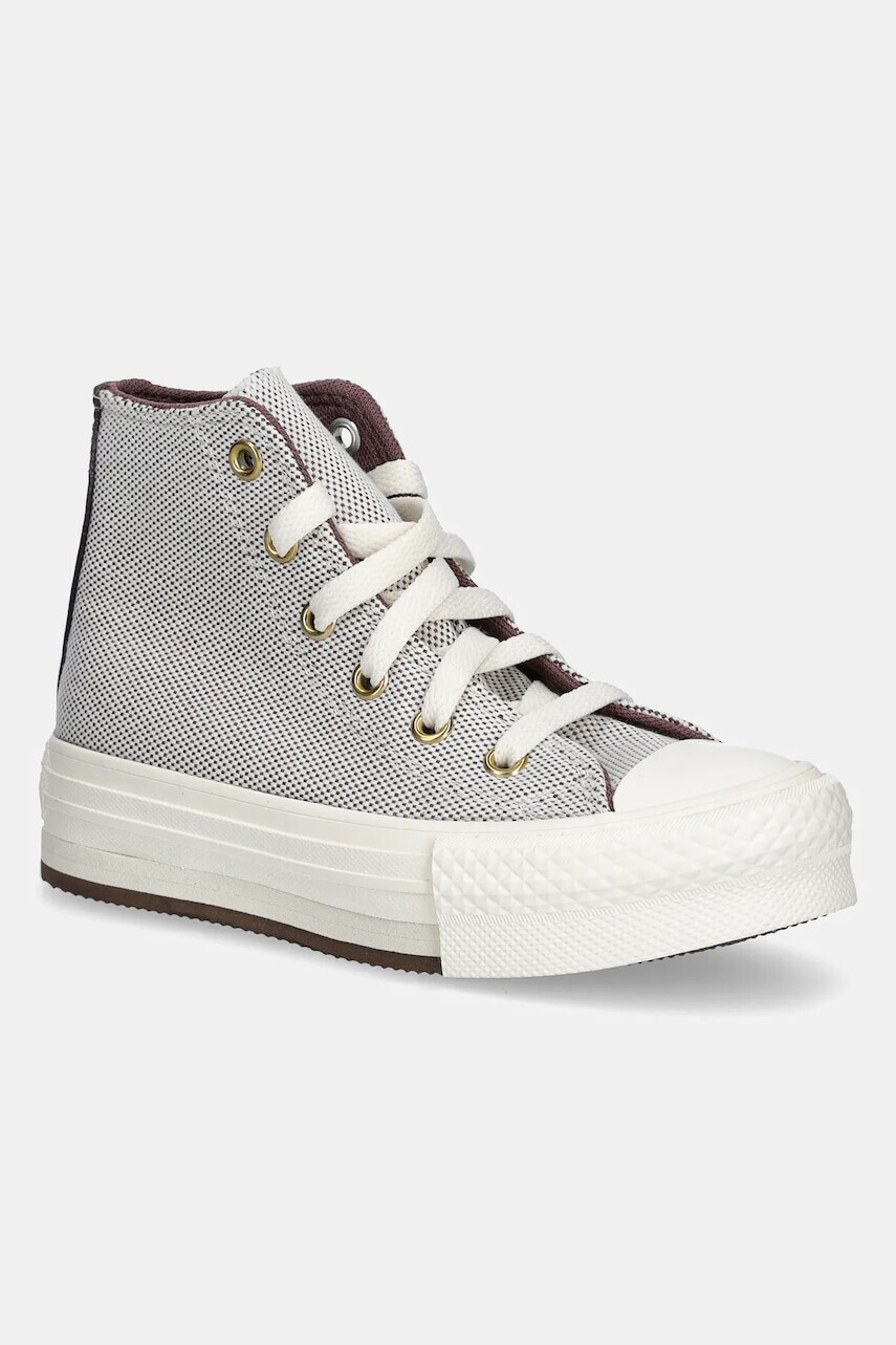 Detské tenisky Converse Chuck Taylor All Star EVA Lift hnedá farba, A12616C