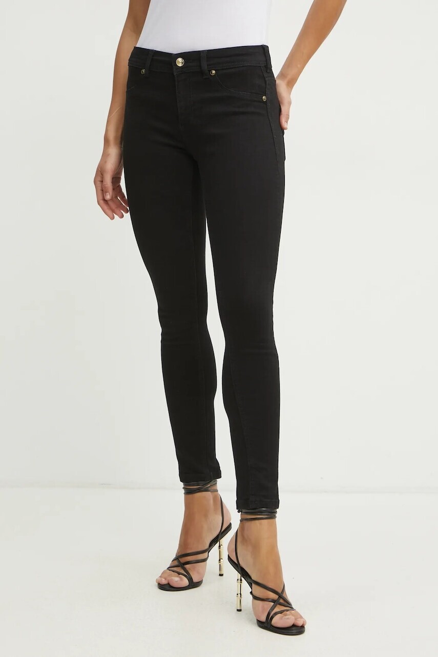 Rifle Versace Jeans Couture dámske, čierna farba, 78HAB5J0 CDW00