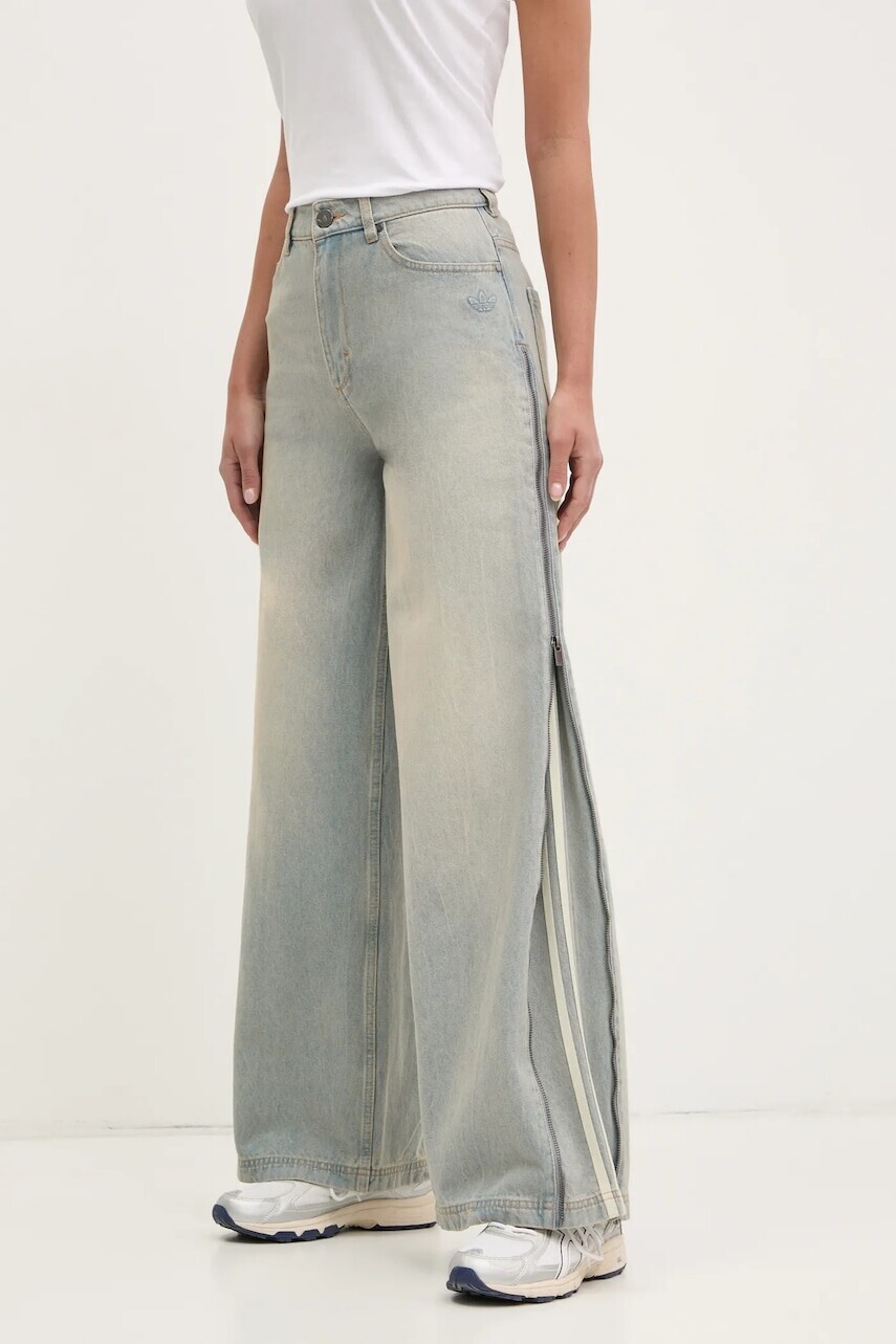 Rifle adidas Originals DENIM ZIP PANT dámske, JX9210