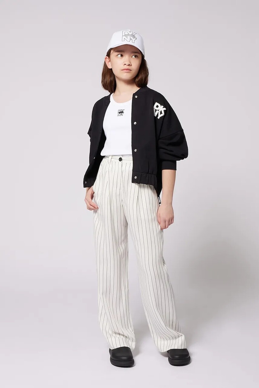 Detská bunda bomber Dkny čierna farba, D62284