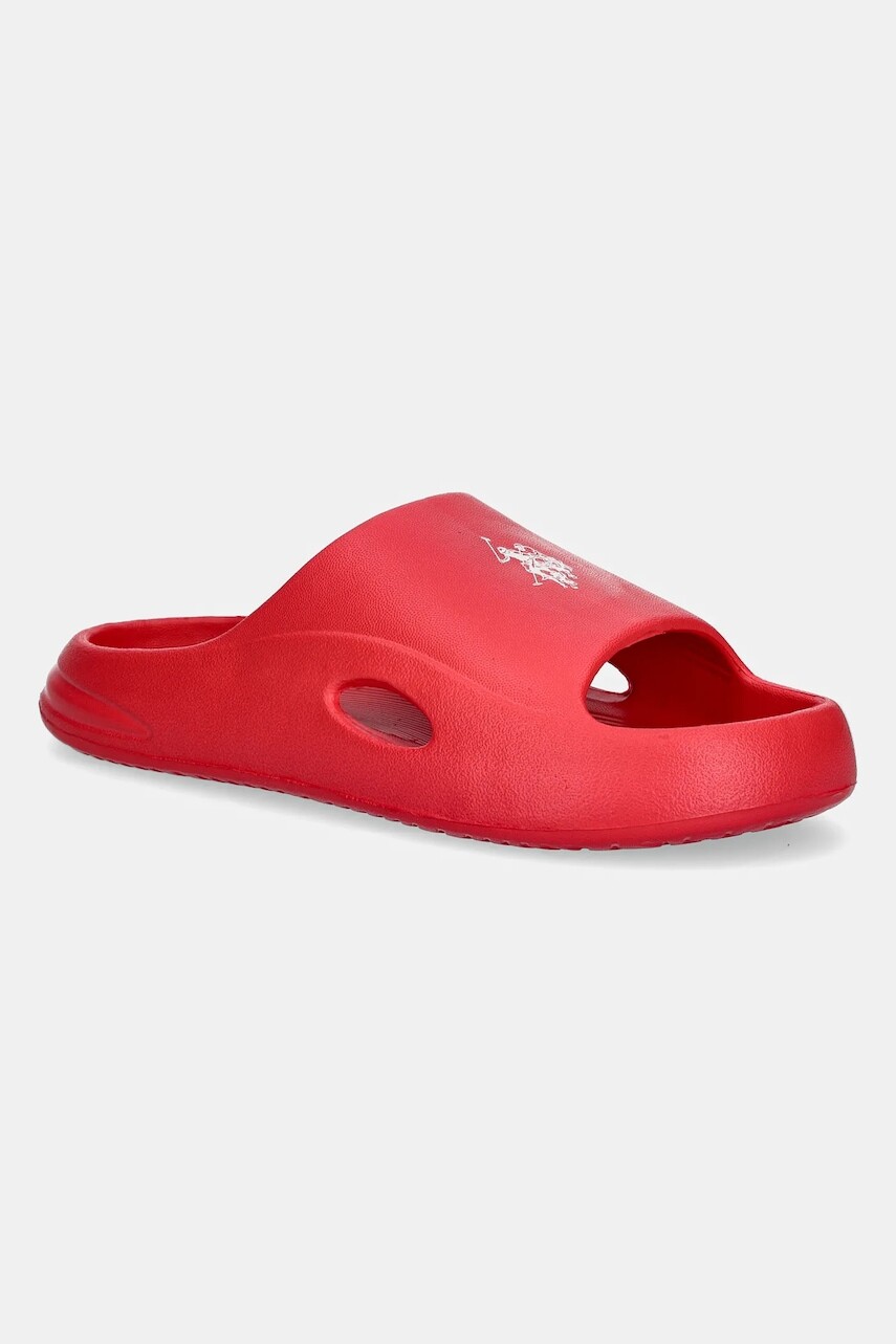 Detské šľapky U.S. Polo Assn. RYDER001 červená farba, RYDER001K/5G2